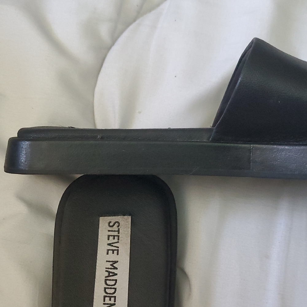 Steve Madden Dark Slide Sandals - Picture 3 of 5